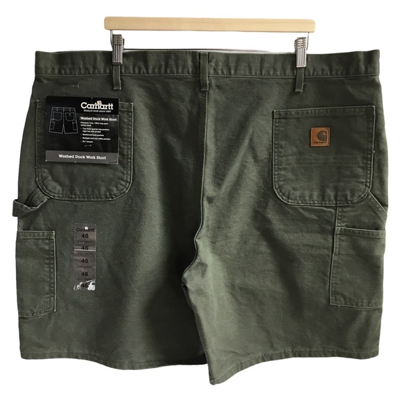 Carhartt Washed Duck Work Short Green 46 - Picture 4 of 16